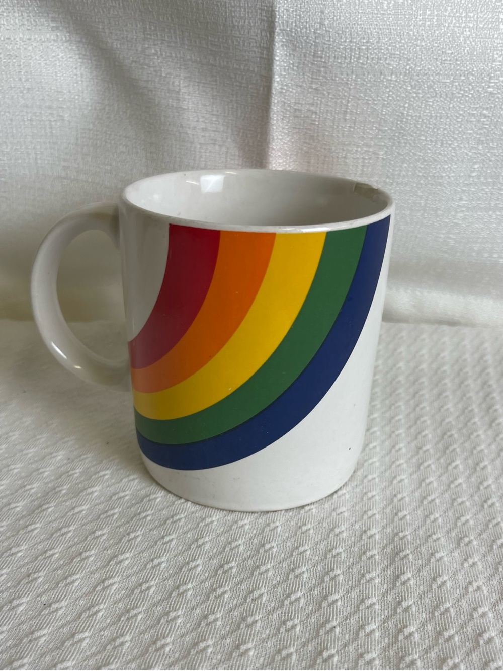 VTG Rainbow Mug FTD FTDA Korea Coffee Mug Cup Double Sided